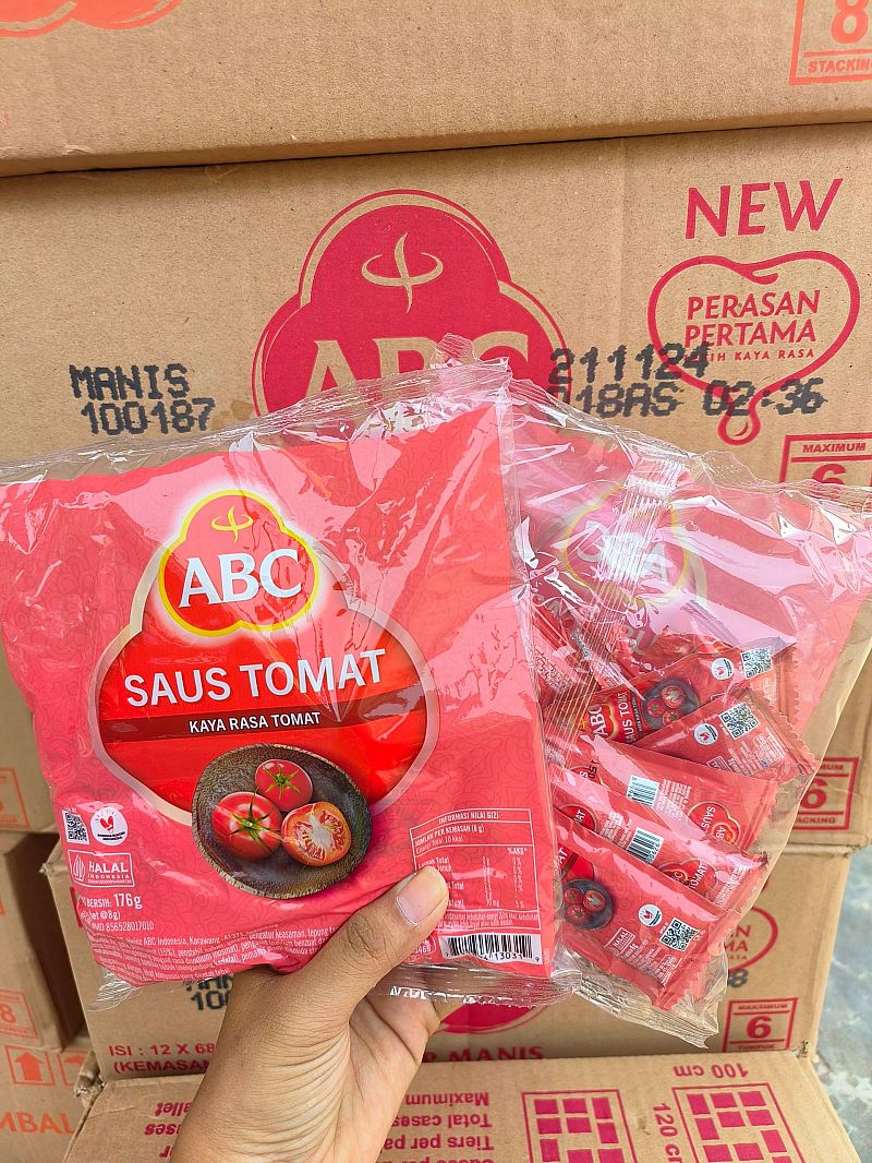 Saos Tomat ABC Kemasan Sachet 1 Renceng Isi 25pcs x 10gr
