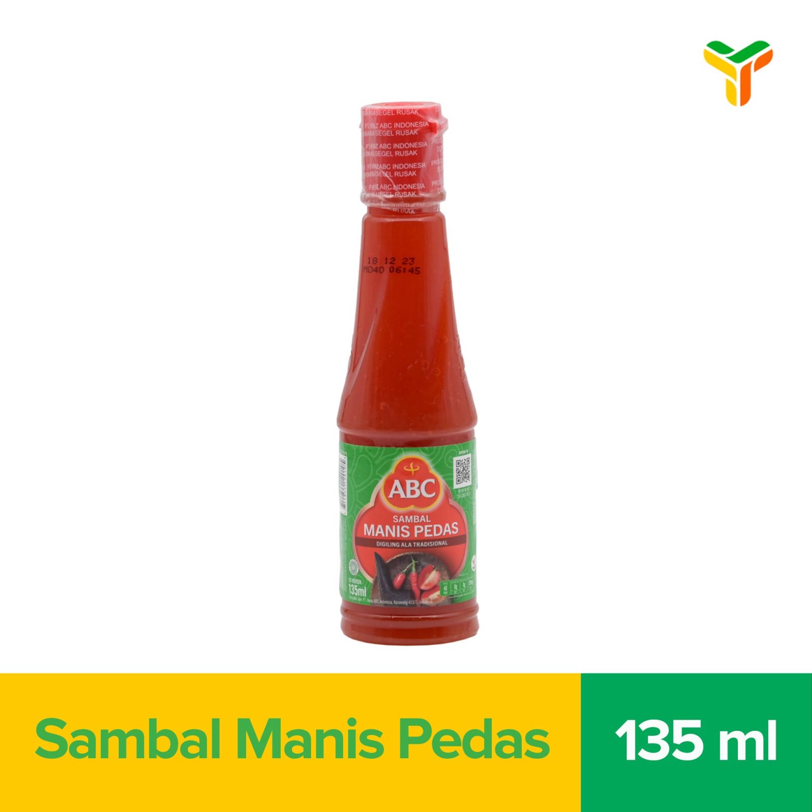 Abc Saos Sambal Manis Pedas Kemasan Botol Isi 135ML