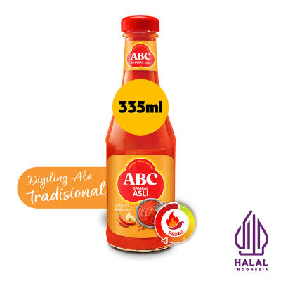 Abc SAMBAL ASLI Kemasan Botol Isi 335ML