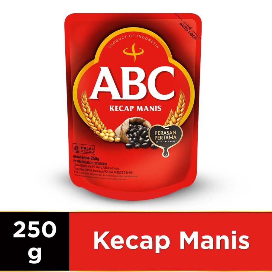 Kecap Manis ABC Kemasan Pouch Isi 250 Gr