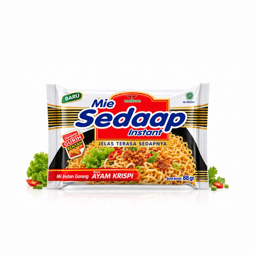 Mie Instan, Mie Sedaap Goreng AYAM KRISPI 88gr