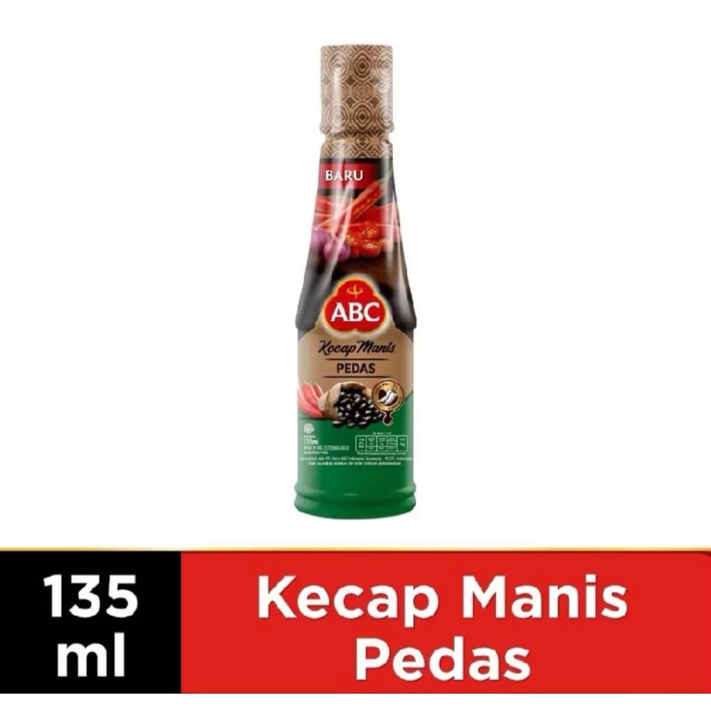 Kecap Manis Pedas ABC Kemasan Botol Isi 135 ML