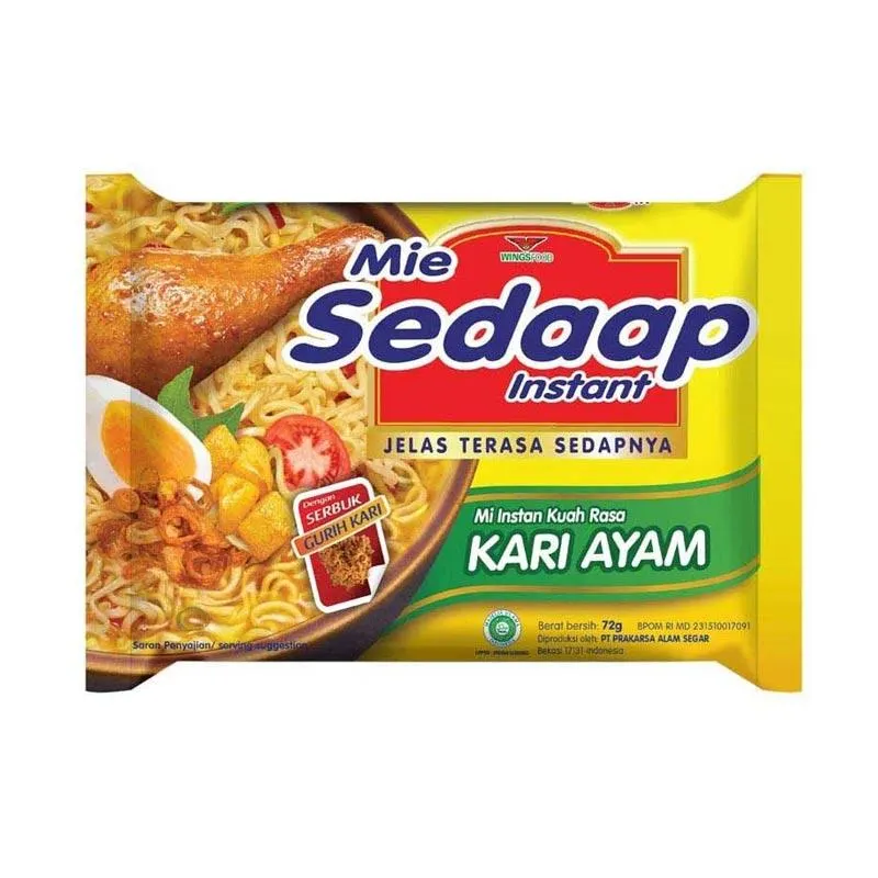 Mie Instan, Mie Sedaap Kuah Rasa Kari Ayam 72gr