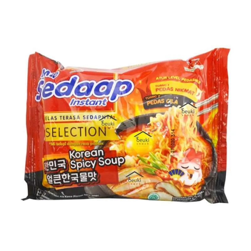 Mie Instan, Mie Sedaap Kuah Rasa KOREAN SPICY SOUP 77gr