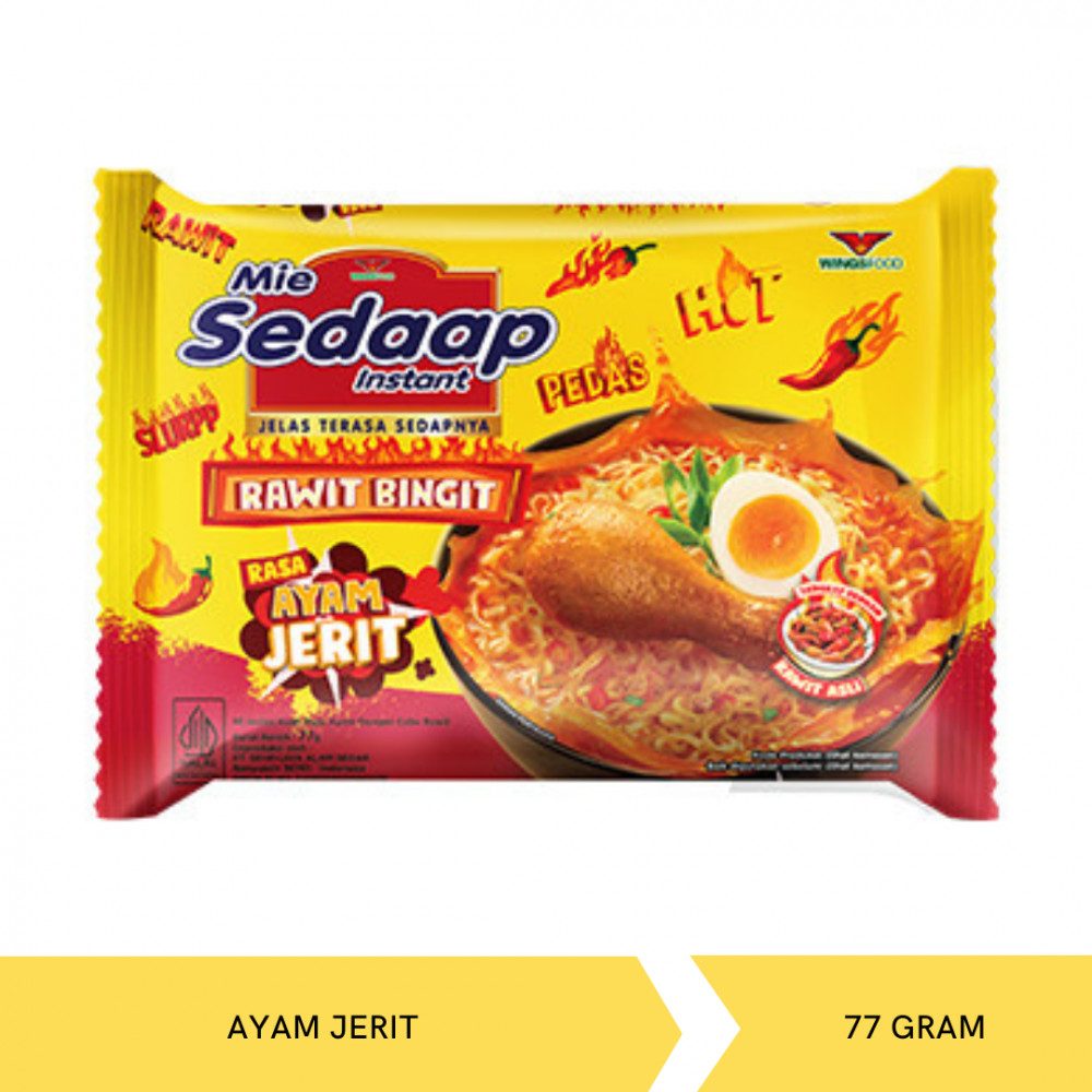 Mie Instan, Mie Sedaap Kuah Rasa Ayam Jerit 77gr