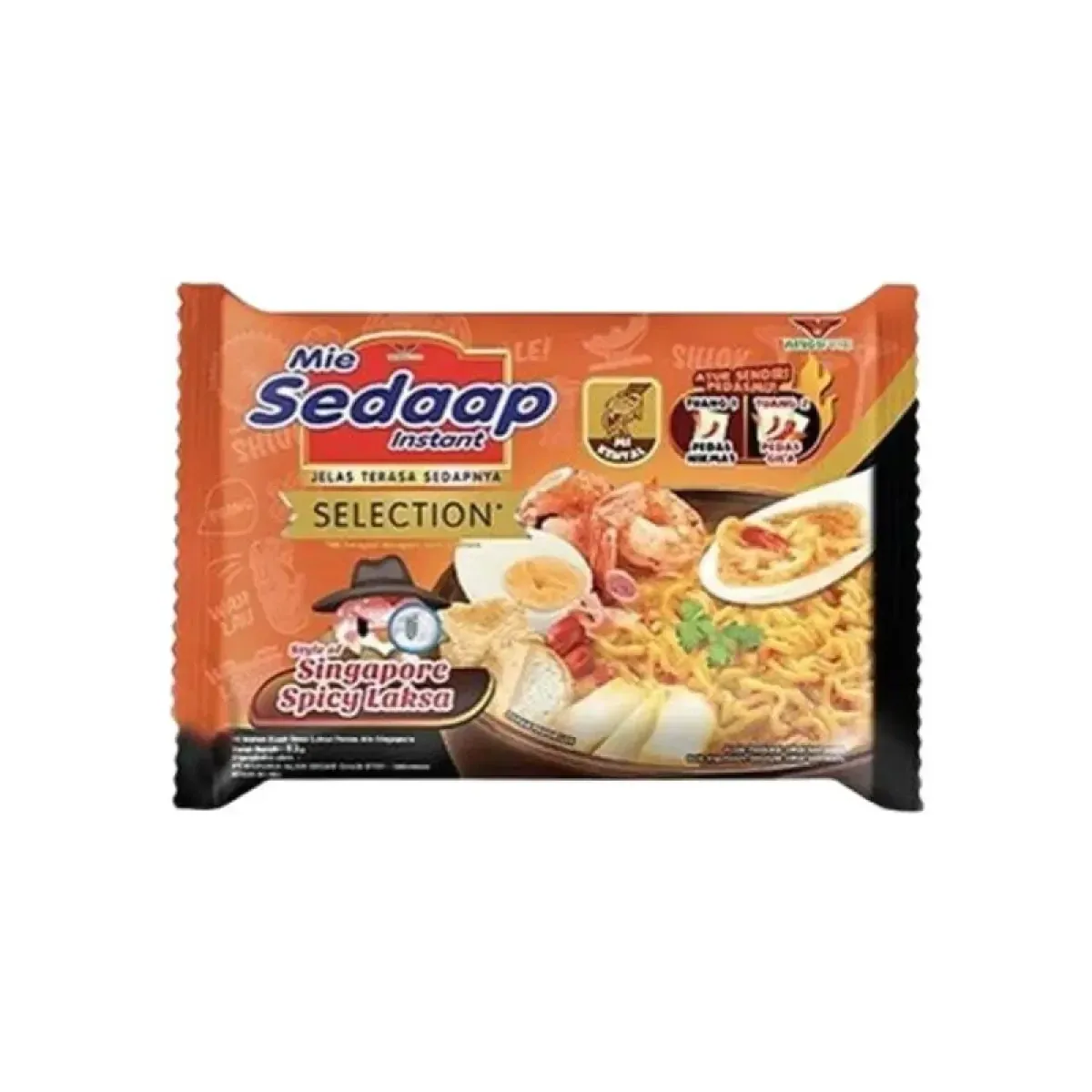 Mie Instan, Mie Sedaap Kuah Rasa SINGAPORE SPICY LAKSA 77gr